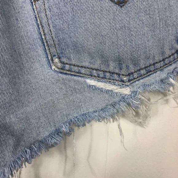 Vintage Levi’s 501 Button Fly Frayed Hem Shorts Sz 32 - Picture 6 of 11